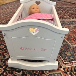 American Girl Itty Baby Crib And Changing Table