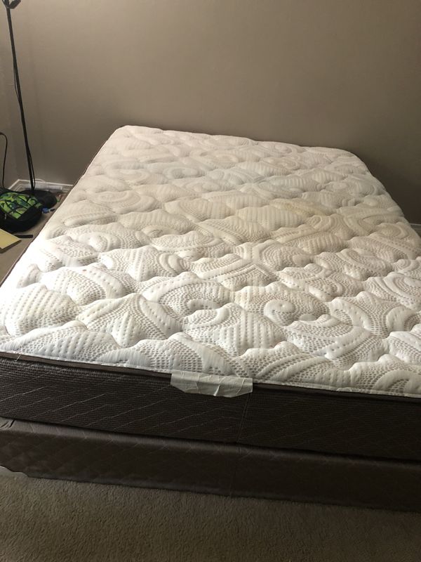 Queen spring mattress with box mattress offer me ur price ...