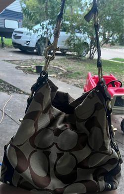 Coach Signature Canvas Hobo Bag