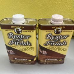 Howard Restor-A-Finish, Mahogany, 16 FL OZ.(1 Pint)