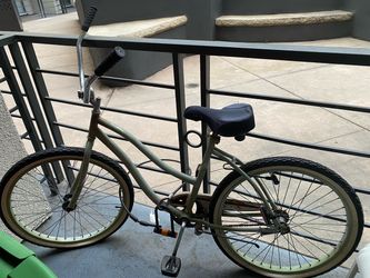 Olive Green Beach Cruiser Bicycle