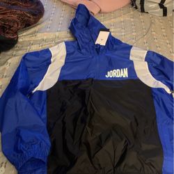 Size Large Royal Blue Jordan Pullover Jacket