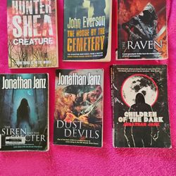 6 Jonathan Janz Paperback Books