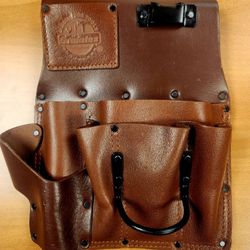 Bolsa Para Sheetrock Heavy Duty Brown Leather Right Drywall Pouch