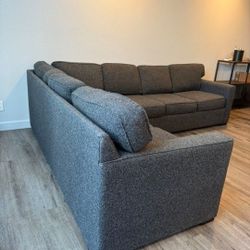 Beautiful Grey Sectional Couch From Jerome's LIKE NEW 