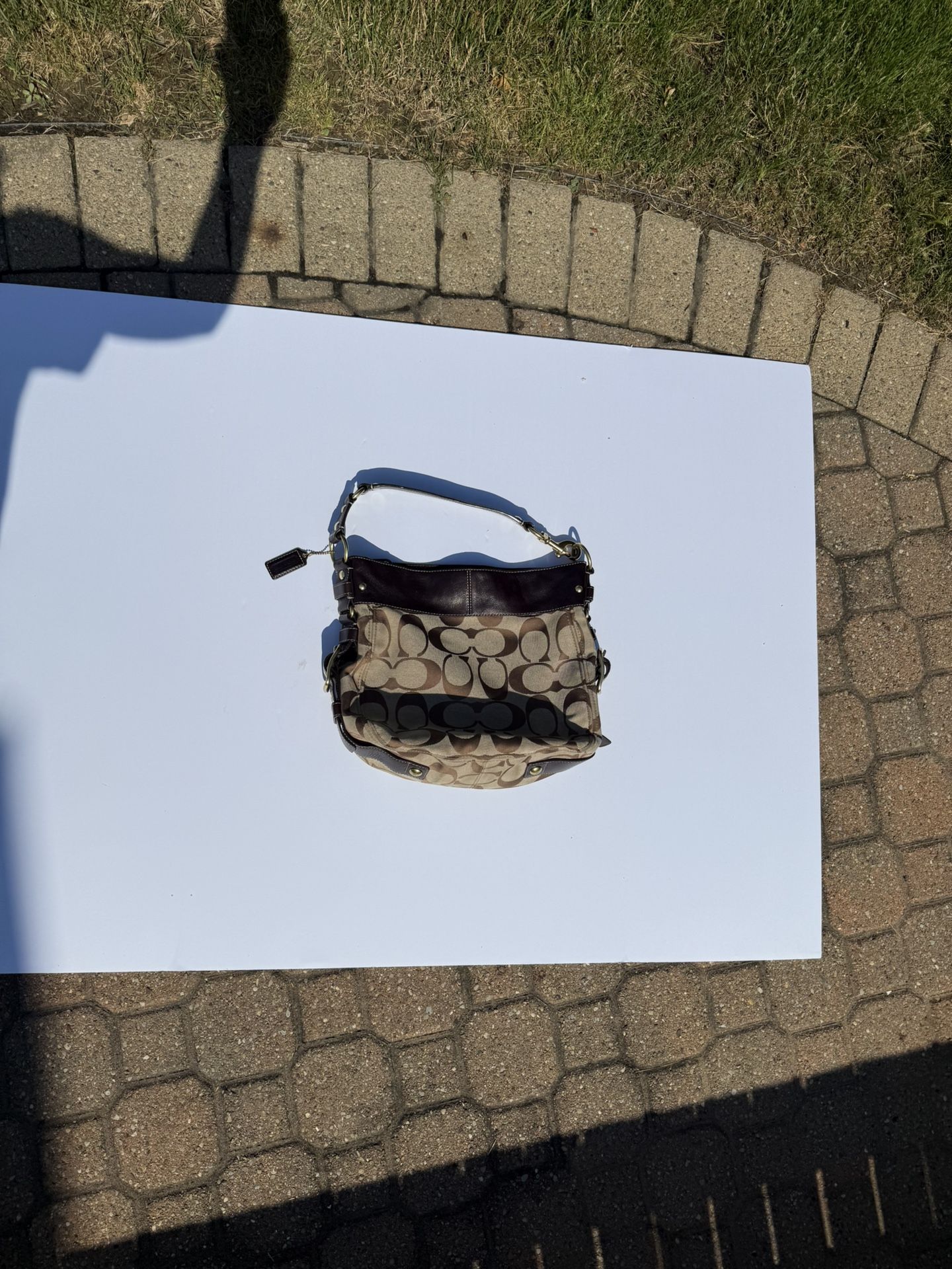 Coach Black Leather Hobo Shoulder Bag