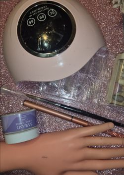 Massive 120+Pc Gel Polish, Modelones Dip Powder & UV Lamp Nail Tech Kit