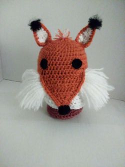 Crochet fox hat