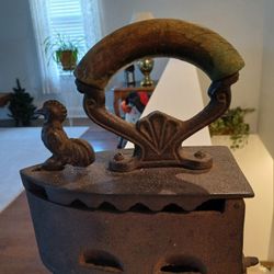 Antique Cast Iron Rooster Iron