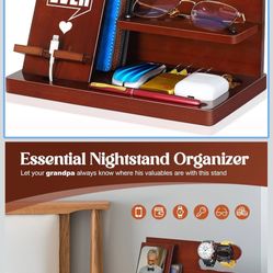 Grandpa Nightstand Organized, Organizador De Buro De Noche