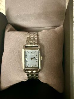 Bulova Silver Rectangular Watch