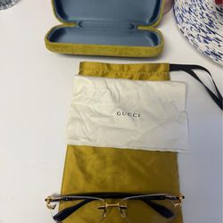 Gucci glasses (gold Cartier style)