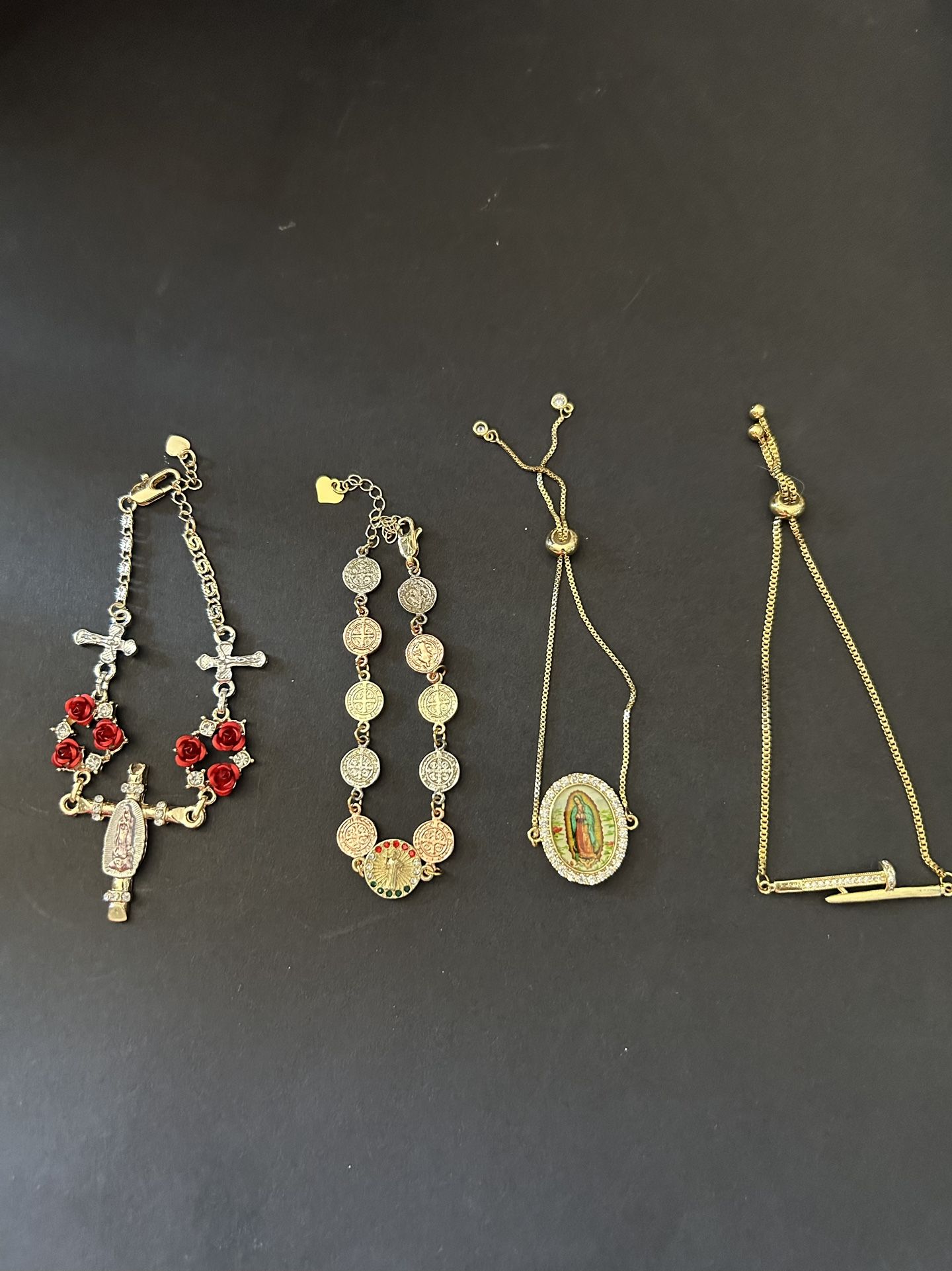 Laminated Gold Bracelets & Necklace