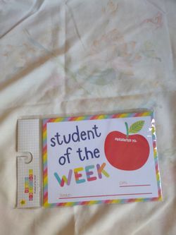 Student of the week cards