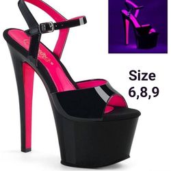 Pleaser stilettos size 8