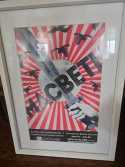 2016 old globe poster framed - Shakespeare