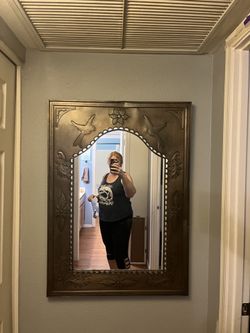 Tin Framed Mirror