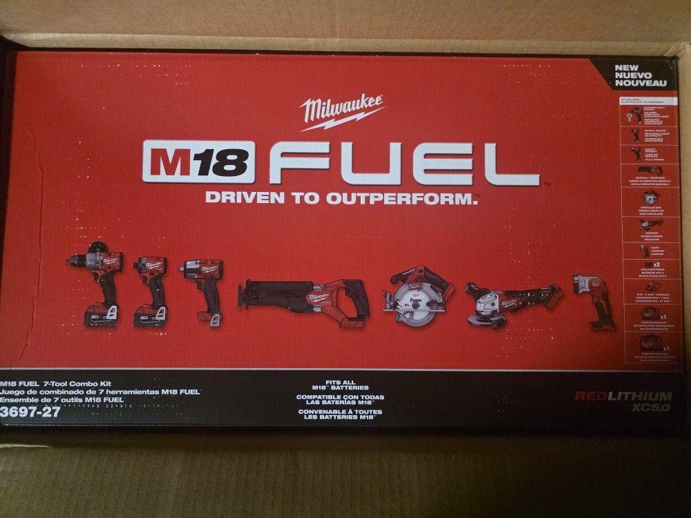 Milwaukee 7 Piece FUEL Combo Kit