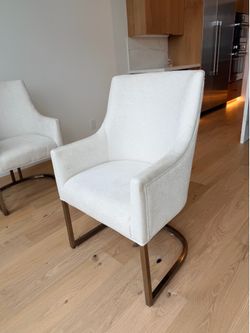 Accent Dining Chairs White (set of 2)