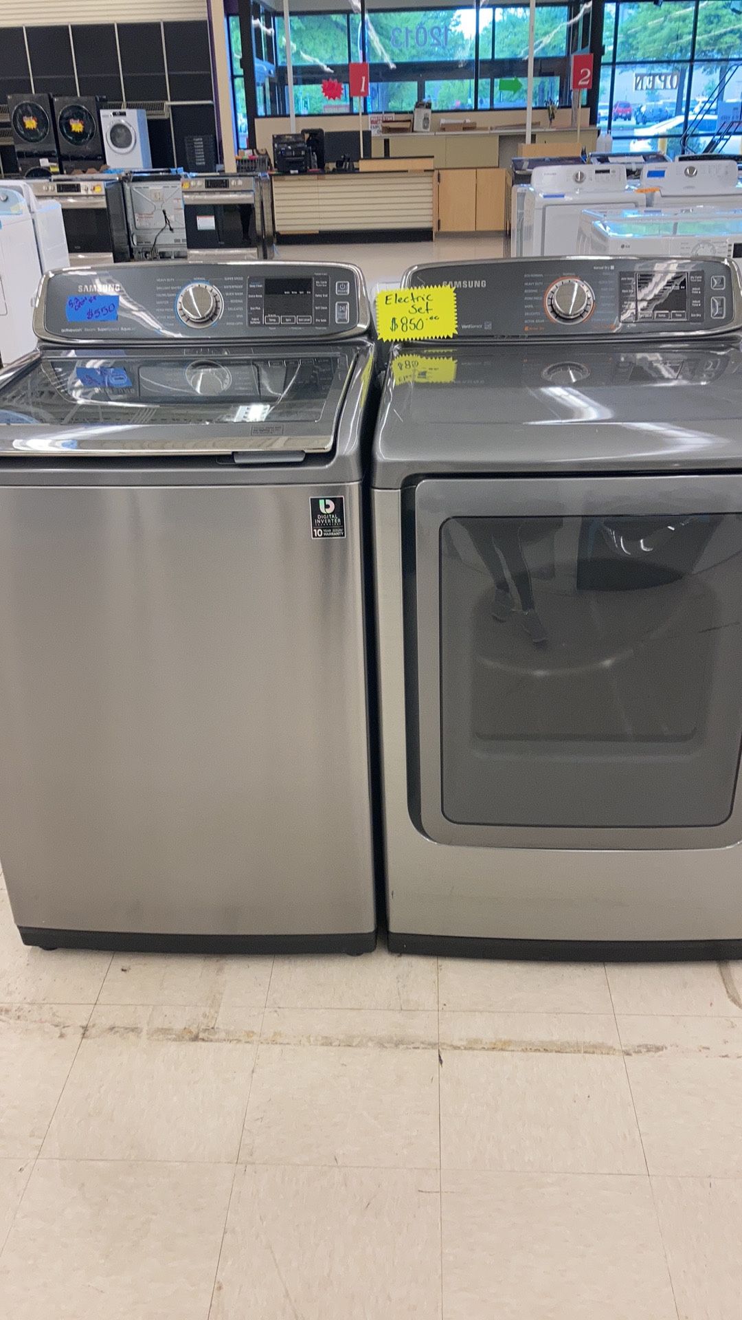 Used Top Load Washer And Dryer With Warranty Works Perfectly