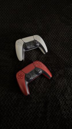 sony PS5 dualshock controllers (  white & volcanic red )