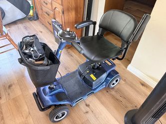Vive 4 Wheel Mobility Scooter - Electric Powered Wheelchair Device Compact Heavy Duty Mobile for Travel, Adults, Elderly - Long Range Power Extended B