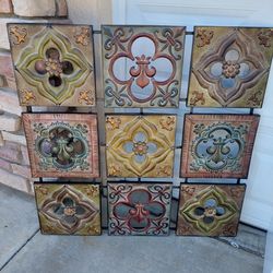 37 x37 metal decor