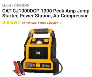 CAT CJ1000DCP 1000 Peak Amp Jump Starter, Power Station, Air Compressor