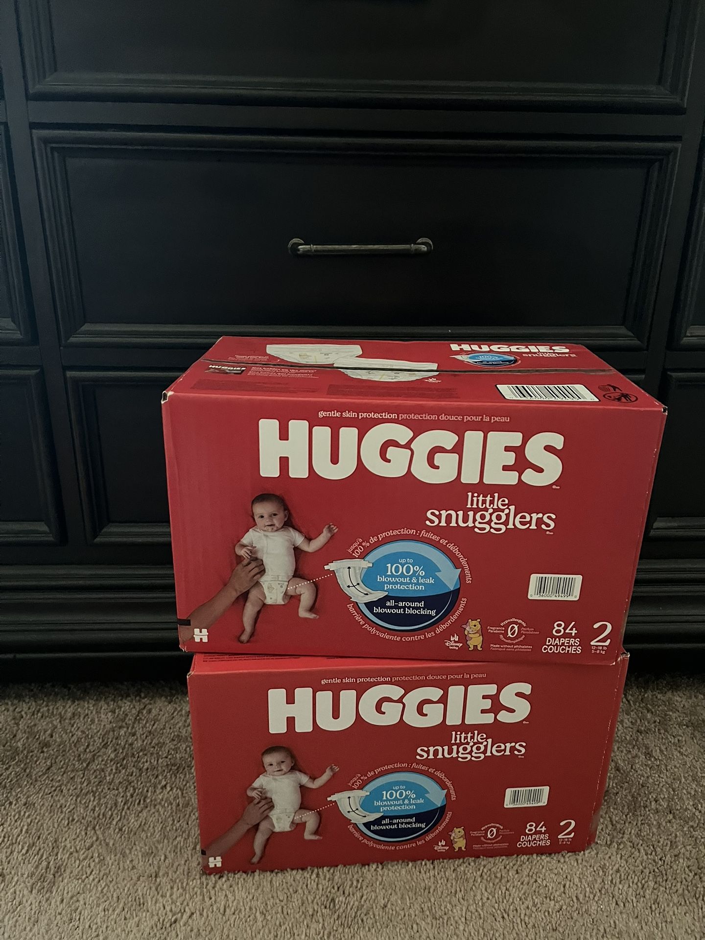 2 Boxes of Huggies Little Snugglers Size 2