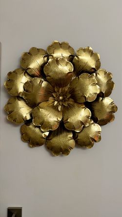 Gold Metal Floral Wall Art (New from West Elm)