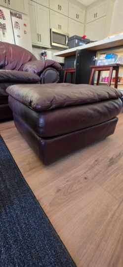 Armchair (Wide, Black/Brown, Leather)