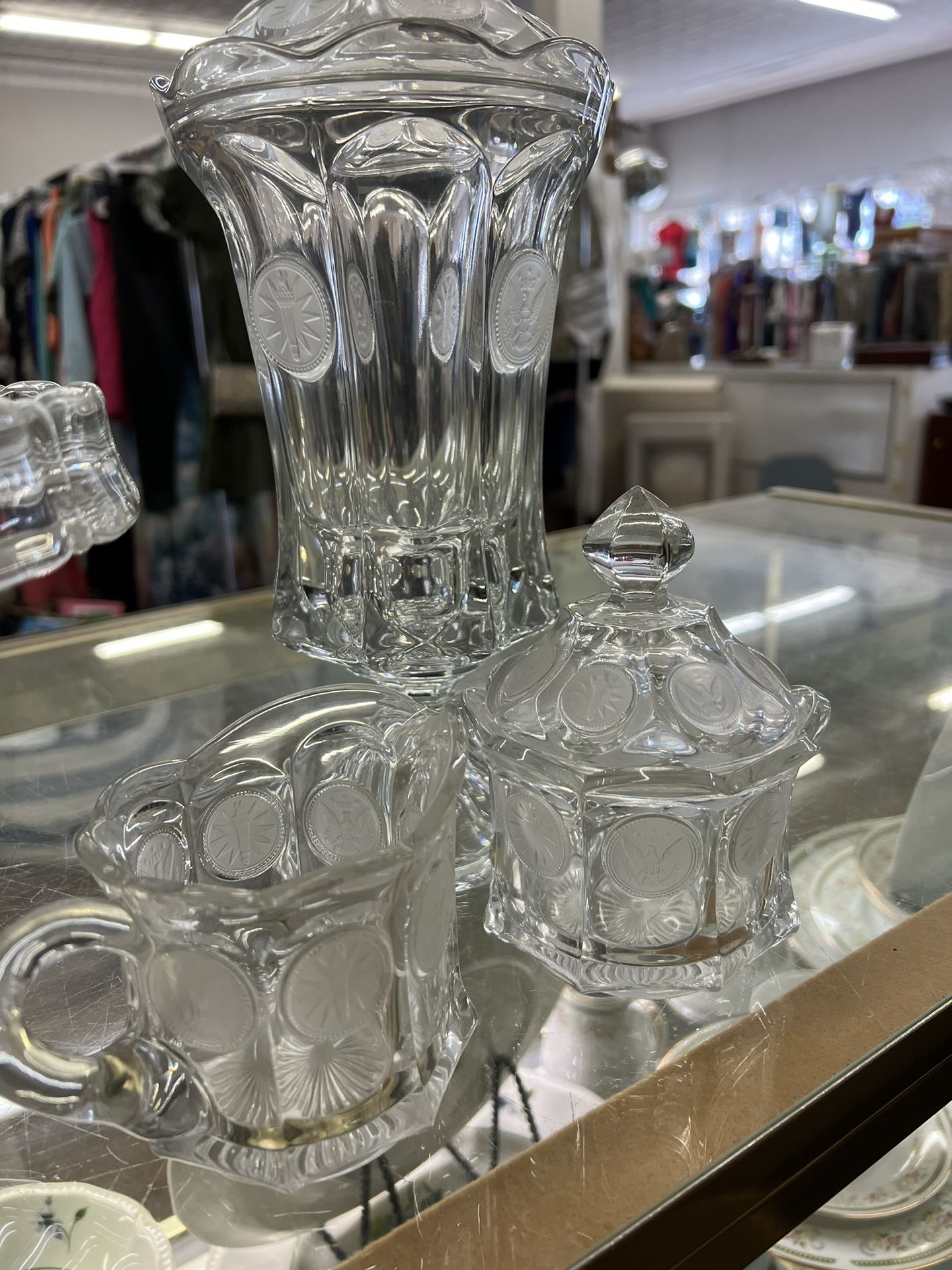 COIN GLASS-CLEAR by FOSTORIA