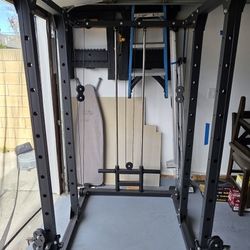Workout Rack With Cross Cable