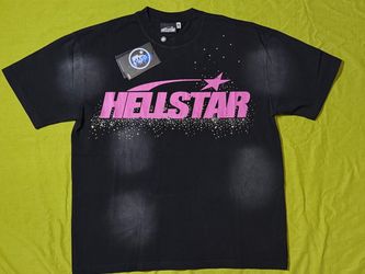 Hellstar Graphic T-Shirt Black Pink