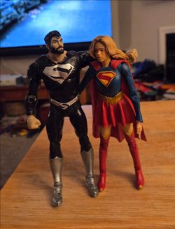Solar Suit Superman and Supergirl McFarlane Toys action figures