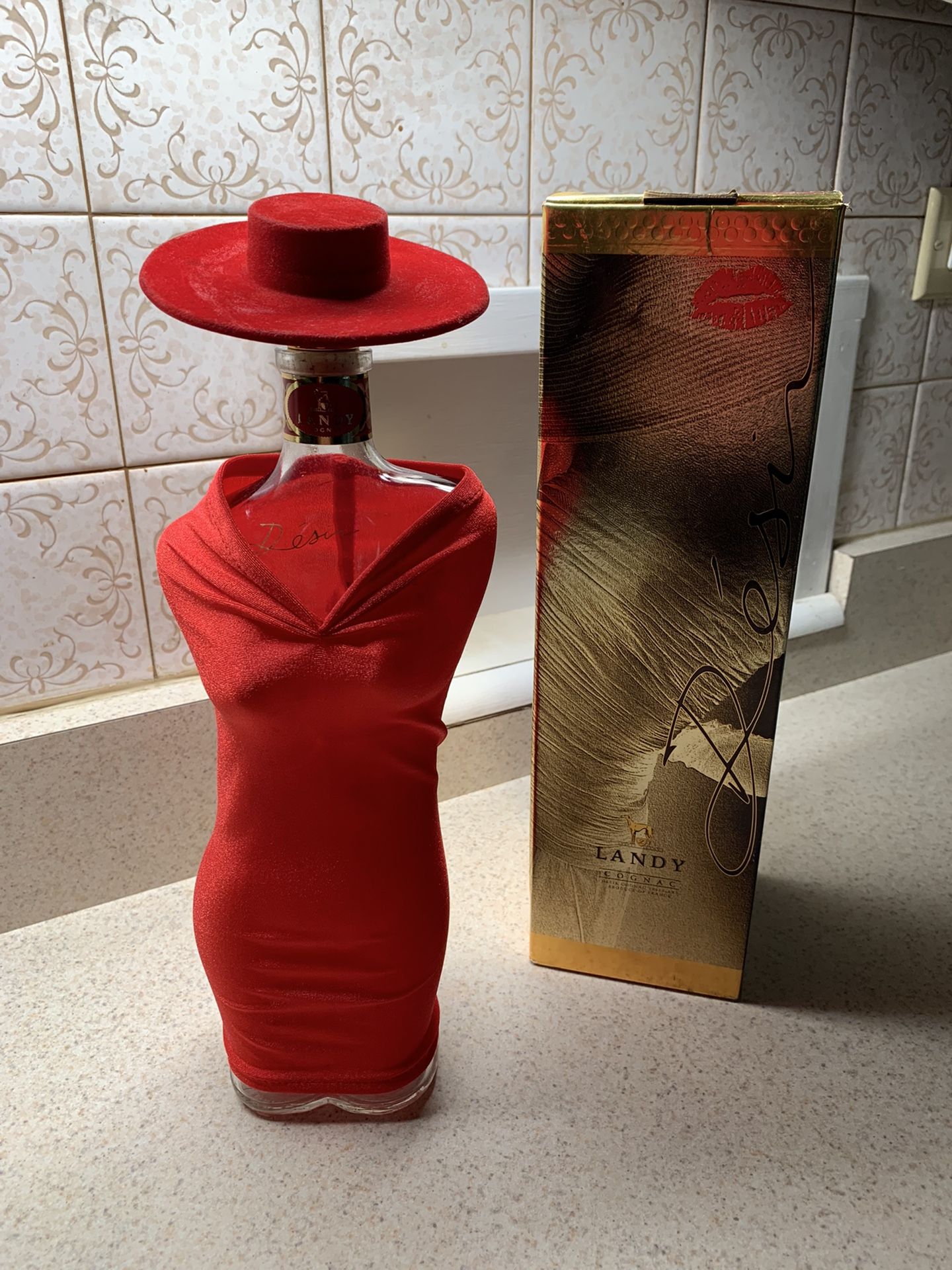 Vintage Landy  Desir Cognac Bottle