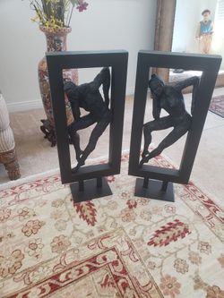 Gerard Koch Style Metal Sculpture Female And Male