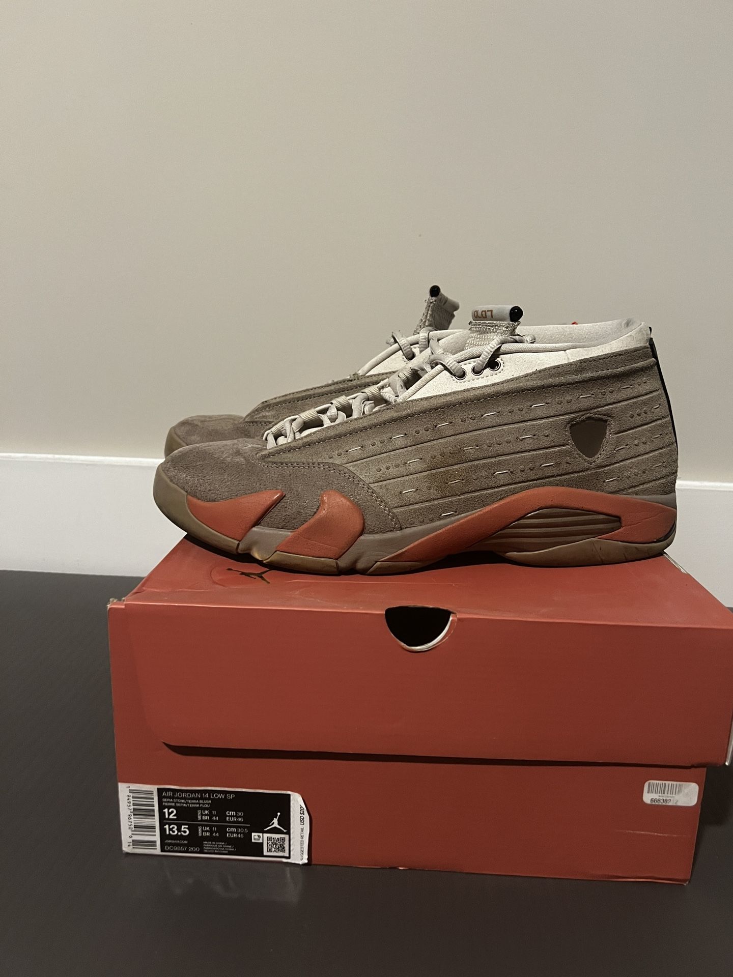 CLOT x Air Jordan 14 “Terracotta” size 12