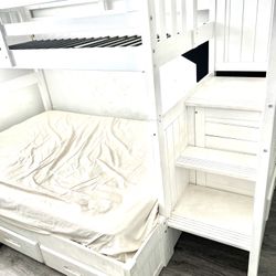 Twin /full  Bunk Bed With Full Mattress 