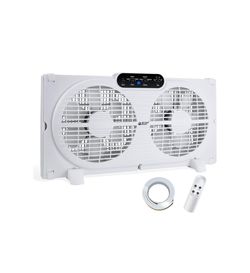 Beyond Breeze Dual Window Fan with Remote