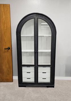 Hutch Bookshelf wood dark espresso, Estantería de madera