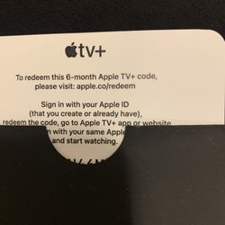 Apple The 6 Months Free Cards 