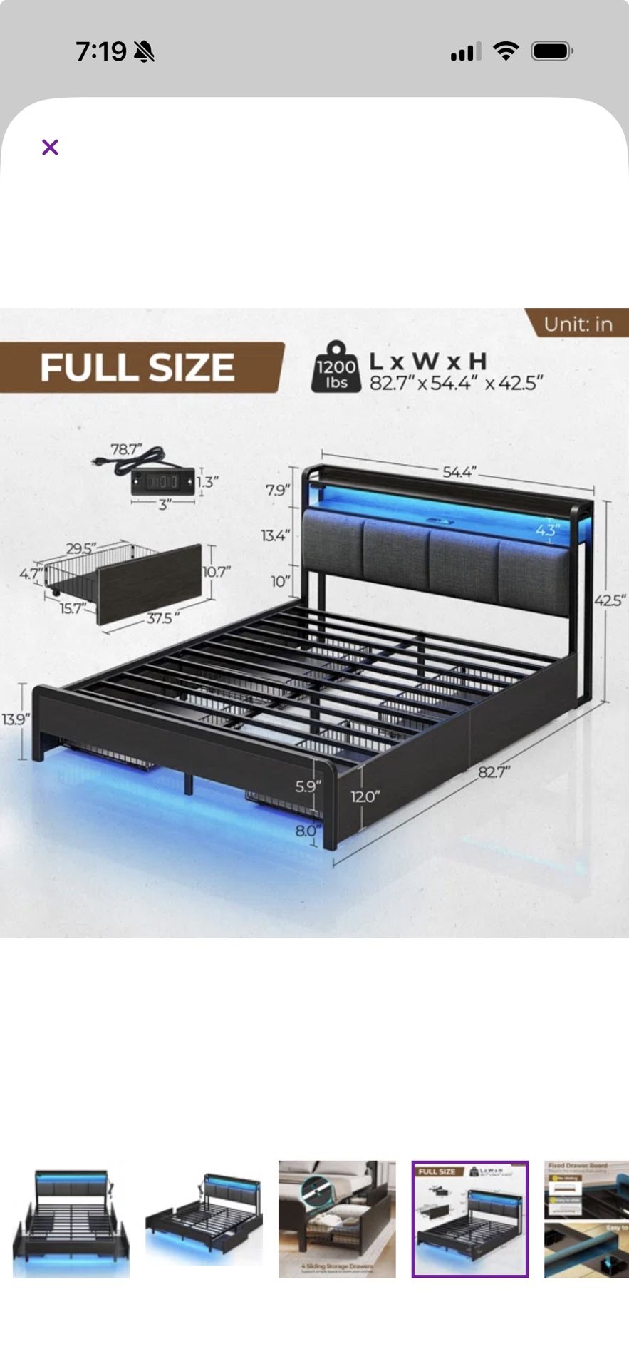 Franzi Bed With Storage