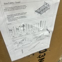 New in box full size platform frame