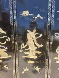 Antique asian panels 4 hanging