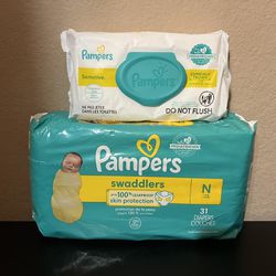 Pampers Diapers And Wipes 2x$10