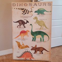 $20 - Large Dinosaur Wall Canvas