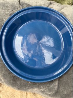 Fiesta Fiesta Lapis Blue 10.5” Deep Dish Pie Plate pan