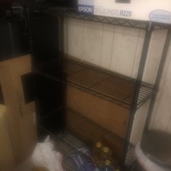 3 Shelves metal shelving unit