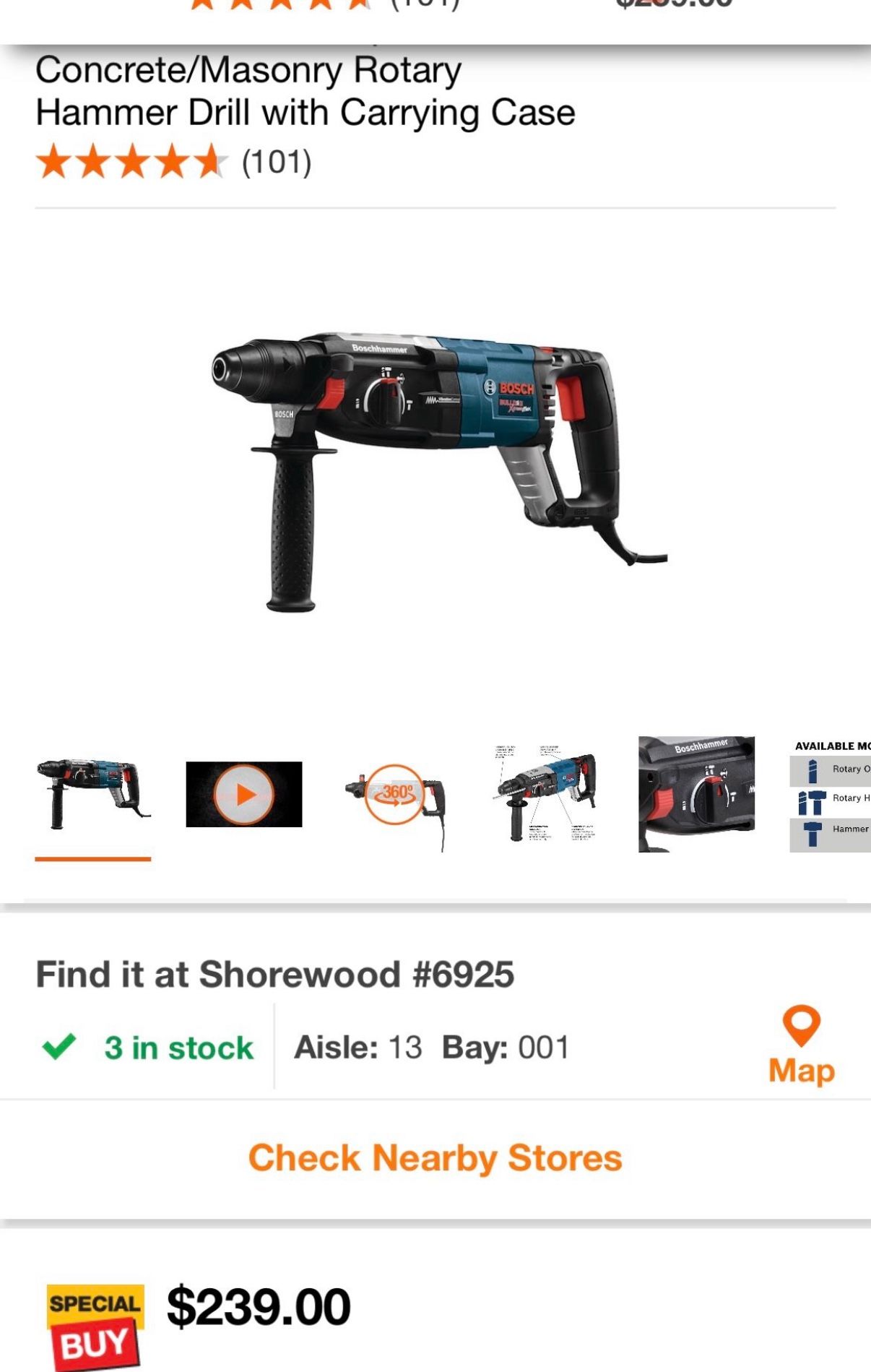 Bosch Hammer drill